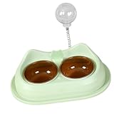 Cuenco de alimentación para mascotas, gatos, alimentos elevados, comida para perros pequeños, antideslizante, alimentación con agua, suministros de golosinas, protector de cuello para gatos