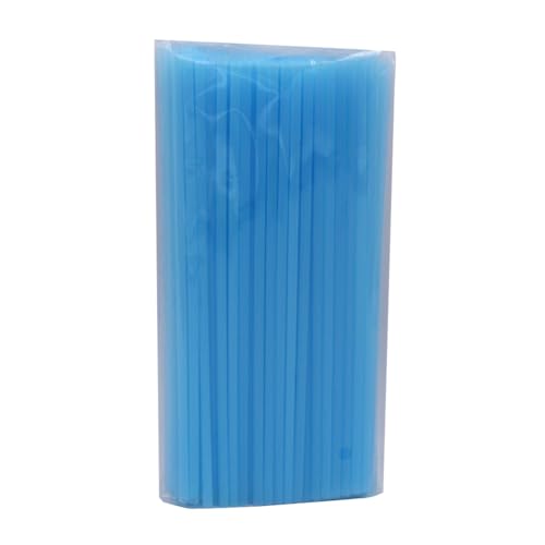 Image of Healeved 200 Pcs Light Blue Plastic Straws Disposable Drinking Straws 10.23 Inch for Smoothies Bubble Tea Tall Cups Birthday Parties Barbecues Restaurants Everyday Use