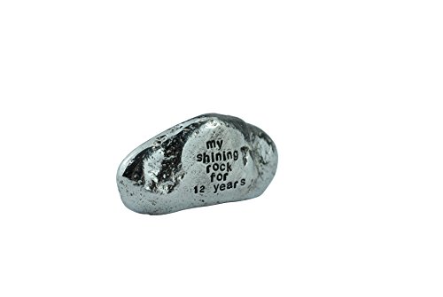 My Shining Rock For 12 Years - Solid Heavy Metal twelfth Idea, Silver - Image 3