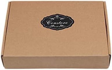 Miniatura 7 de ConStore 10 mini botellas de rodillo de vidrio transparente poligonal portátil, 0.3 fl oz0.27 onzas, botella de aceite esencial de viaje con bola de