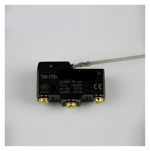 Interruptor Zippy TM CM 1724 Z-15HW24-B de palanca larga para solucionar fallos mecánicos en máquinas