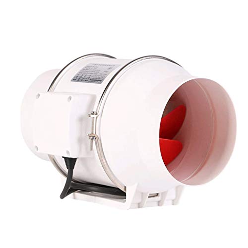 WYBFZTT-188 Ventilateur en Ligne - Ventilateur for Conduit D'échappement, Cordon De Terre Pré-câblé - Très Utile dans Les Tentes De Culture avec Filtres À Charbon, Luminaires, Prise D'airConvient Aux