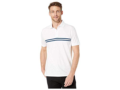 Image of Calvin Klein Men's Liquid Touch Polo Stripe with UV Protection