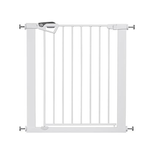 MS BabyWorld – Barrera de Puerta – Barrera de Seguridad para Niños y Mascotas | Autocierre | para Puertas y Pasillos | 75 a 82 cm | Fácil Instalación