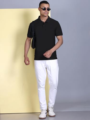 Image of FYLTR Men's Solid Polo | Regular Fit | Casual Polo Shirts for Men