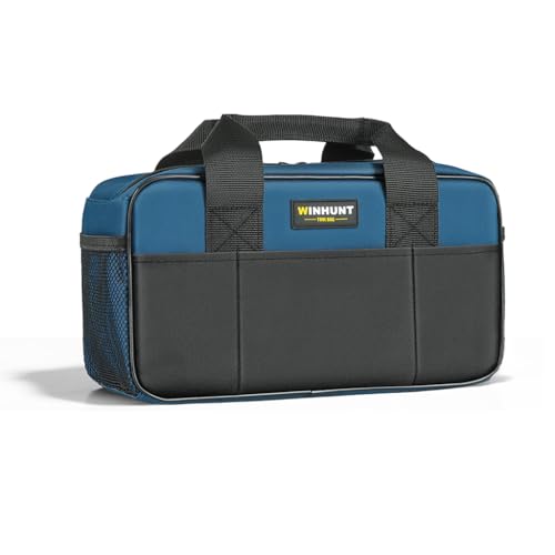 Image of Serplex Portable Tool Bag, Oxford Cloth Electrician Organizer with Zipper, Durable Travel Tool Storage Pouch for Maintenance, Repair, and DIY Accessories