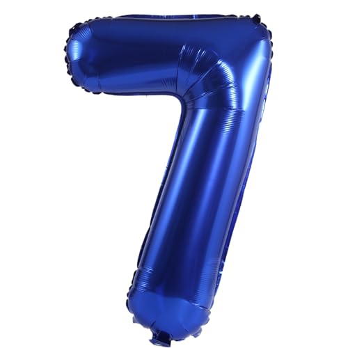 Image of YPSelected 32 Inch Large Foil Helium Number Balloon Birthday Wedding Party 0-9 (Navy Blue, 7)