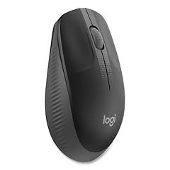 Logitech Mouse wireless M190, design a curva ambidestra, batteria da 18 mesi con modalità di risparmio energetico, controllo preciso del cursore e scorrimento, ampia rotella di scorrimento,