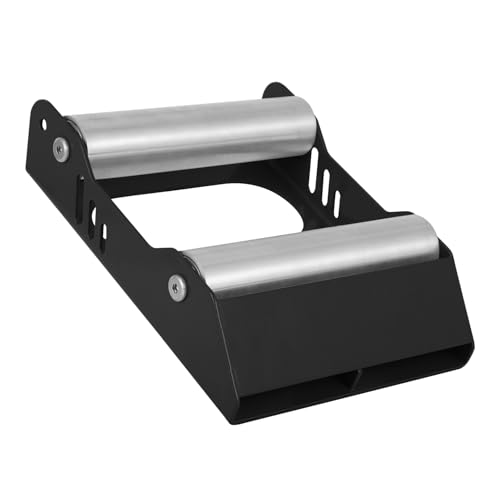 Runfarr Soporte Limpieza Ruedas Moto,Soporte Rodillo Limpieza Cadena Giratoria Rueda Neumático,Universal para Moto Limpieza Cadenas Lubricación Inspección Neumáticos-Negro