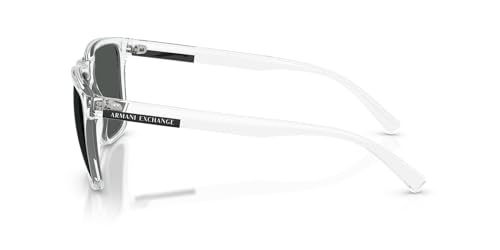 Image of Armani Exchange Man Sunglasses Matte Grey Frame, Orange Mirror Red Lenses, 61MM