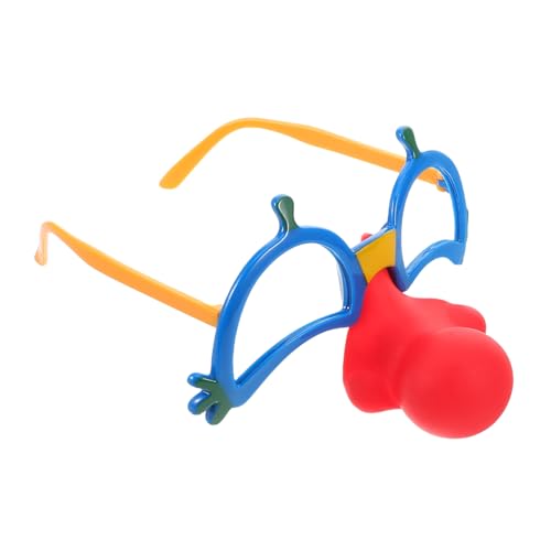 FUNOMOCYA Clown Red Nose Eyewear Party Glasses Nose Pad Decorative Sunglasses Accessory Set Holiday Fun