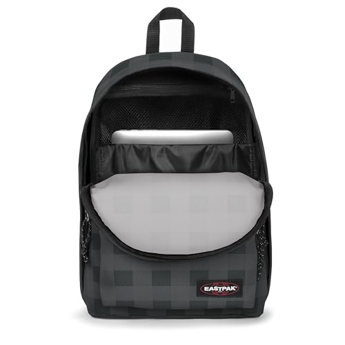 Image of EASTPAK Out Of Office - 31L Backpack with Dual Compartments, 14-inch Laptop Tablet Sleeve, Utility Pocket, Bottle Holder, Checker Dark Grey