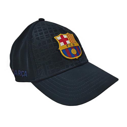 JYC CREATIVE Gorra Oficial de Equipos de Fútbol Barcelona, Equipación Oficial Fútbol, Regalo para Chicos y Chicas, (Negro, Model 1)