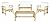 SAFAVIEH Outdoor Collection Reslor Wicker Cushion 4-Piece Living Set PAT7713D, Natural/White