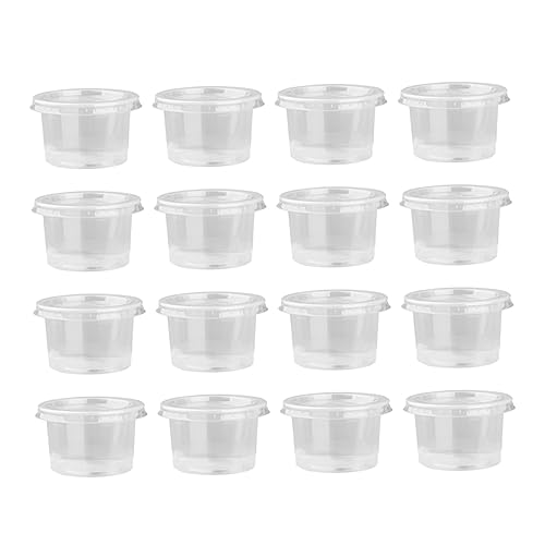 KOCKSHION Jelly Cup Mousses Cup Set 100pcs 140ml Disposable Cups for Yogurt Sauce Ice Cream