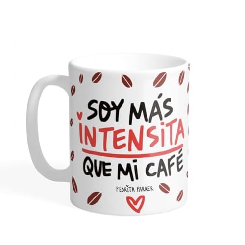 Pedrita Parker Taza desayuno Taza café original -Intensita - Taza cerámica de 350 ml