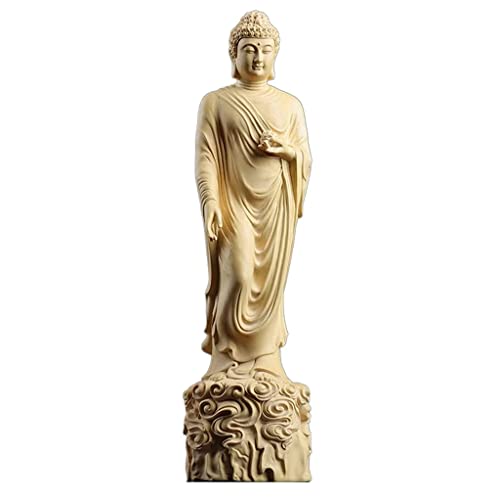 Figurines en bois de Bouddha sculptées à la main pour décoration zen