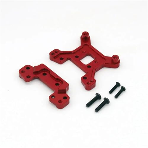 RC�J�[�̃A�b�v�O���[�h For WLtoys 124016 124018 1/12 RC 4WD �����A�b�v�O���[�h���i�����R���Ԃ̃��A�ƃ��A�V���b�N���b�N(Red)