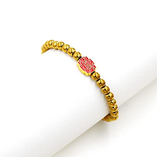 Image of Uloveido Ancient Chinese Symbol Blessings Ruyi Bracelet Auspicious Good Luck Gifts Adjustable Hematite Bracelets for Daughter Son
