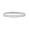 Geoffrey-Beene-Mens-Stainless-Steel-Double-Franco-Chain-Bracelet-with-Extension Geoffrey Beene Men’s Stainless Steel Double Franco Chain Bracelet with Extension (Silver, 8.5")