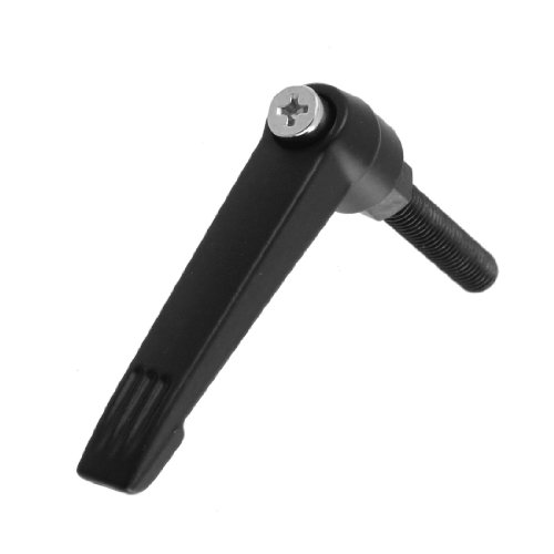 Uxcell 10757 Machinery M6 x 30 mm Threaded Knob Adjustable Handle Lever, Metal