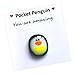 Jimtuze Un pequeño Abrazo de pingüino de Bolsillo, Un pequeño Abrazo de pingüino de Bolsillo, Figurita de pingüino en Miniatura para Recuerdo de Fiesta, Bonito Regalo de Animal Que Muestra una Gran