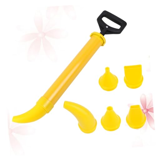 Pistolet de calfeutrage multifonction jaune avec dispositif pose de ciment