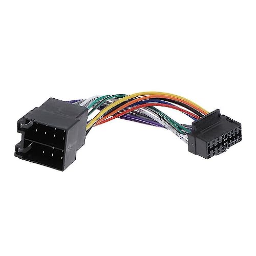 Câble adaptateur connecteur faisceau ISO compatible avec autoradio SONY JVC AIWA 16 pins
