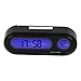 Voltmetro con termometro per auto, 2 in 1 Mini orologio elettronico per interni per auto con LED Orologio digitale con termometro Voltmetro