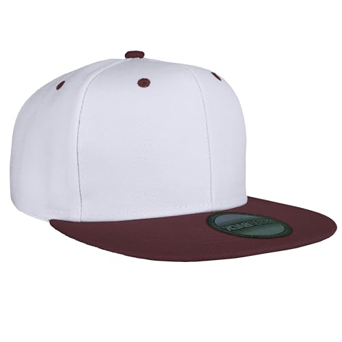 Image of Gelante Plain Blank Flat Brim Adjustable Snapback Baseball Caps Wholesale LOT 12 Pack