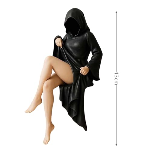 Estatua misteriosa gótica de resina para decoración miniatura 6