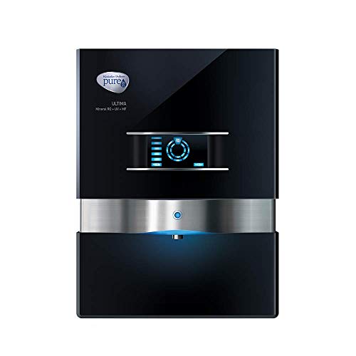 Image of HUL Pureit Ultima Eco Mineral RO+UV+MF, 10L RO Water Purifier, Black