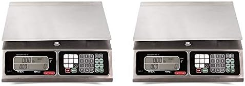 TORREY LPC40L Electronic Price Computing Scale, Rechargeable Battery, Stainless Steel Construction, 100 Memories, 8 Direct Access Keys, 40 lb (2)