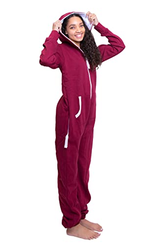 BIG FEET PAJAMA CO. Hoodie Onesie Jumpsuit Premium One-Piece SweatSuit for Men & Women2