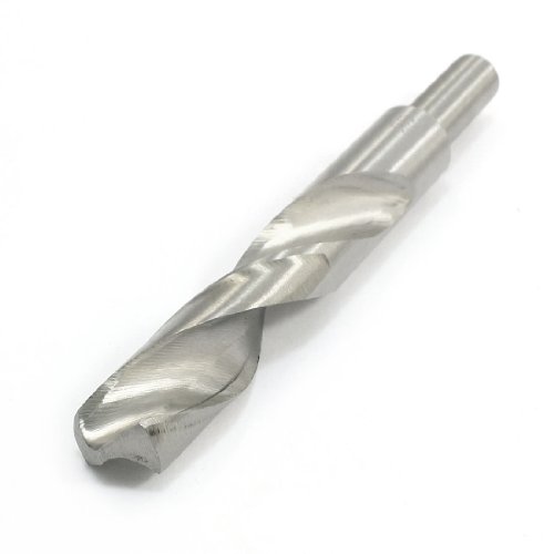 IIVVERR Silver Tone HSS Helical Groove 18.5mm Cutting Dia Milling End Mill (Silver Tone HSS Helical Groove 18.5mm Cutting Dia Milling End Mill