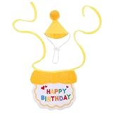 TOGEVAL ペット用誕生日デコレーションキット 犬猫帽子とバンダナセット 誕生日パーティー用アクセサリー 快適装着と祝祭デザイン 1Set