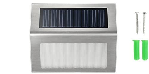 UBERSWEET led Solar Staircase Light 3LED Outdoor Solar Garden Lights Solar Street Light Outdoor Waterproof Solar Street Light Wall lamp