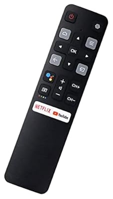 Remote Control (RC802V FNR1) Replacement for All TCL Android 4K UHD Smart TV Without Voice Command