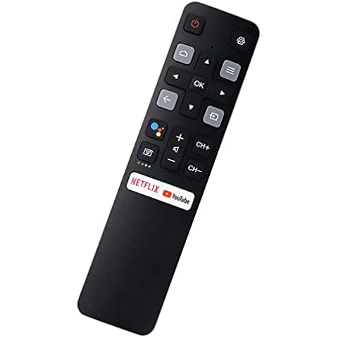 Remote Control (RC802V FNR1) Replacement for All TCL Android 4K UHD Smart TV Without Voice Command Cover