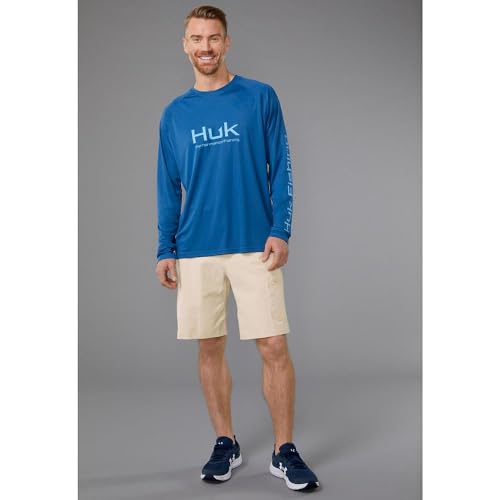 Image of HUK Men's Pursuit Vented Long Sleeve Fishing Shirt (+30 UPF)