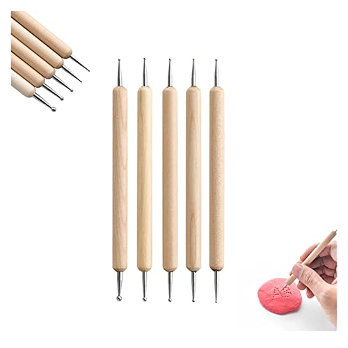 Multifunctioneel Polymeer Clay Tools Modellering Clay Sculpting Tools Kits for Pottery Sculptuur Houten Punttools for Sculptuur Aardewerk voor kleiaardewerk, doe-het-zelf (Color : 14pcs) - Image 5