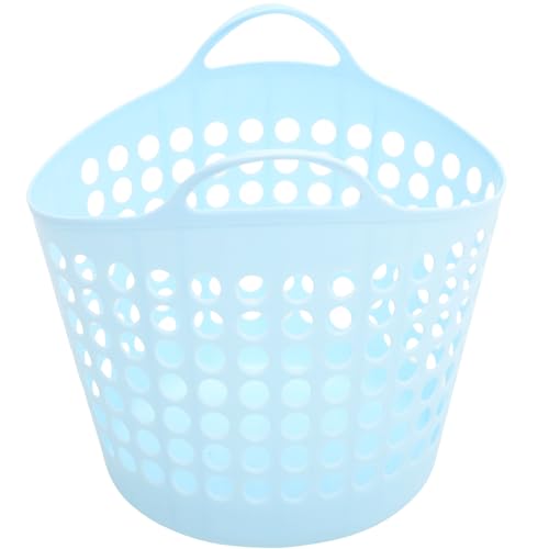 Cabilock Large Capacity Laundry Hamper Handles Reusable Plastic for Bathroom and Bedroom