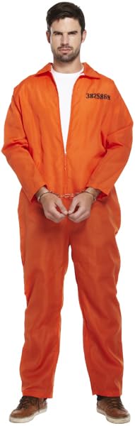 Prisoner Fancy Dress Costume (Orange)