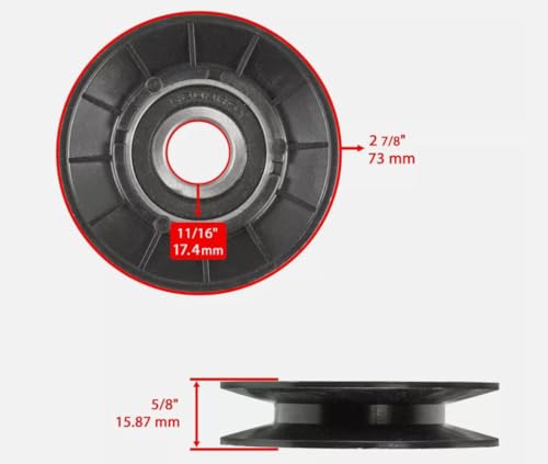 JunShape Idler Pulley for Transmission Belt for GX20286 GX20287?Replacement for John Deere OEM