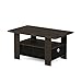 Furinno 11158DBR/BK Coffee Table with Bins, Dark Brown/Black