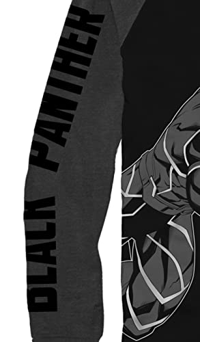 Marvel Boys' Black Panther Long Sleeve Raglan T-Shirt3