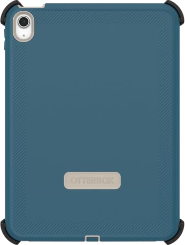Image of OtterBox iPad (A16) & iPad 10th Gen (Only) Defender Series Case - Offtides (Blue) - Multi-Layer Protection - Four Position Stand - Built-in Screen Protector - Port Covers - Apple Pencil Storage