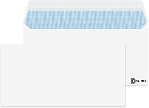 100 x Mailing Envelopes Self Seal for Posting mailing Home Office and Ecommerce – A4 A5 DL (DL White)