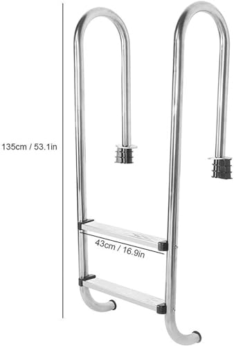 Escalera para piscina de acero inoxidable antideslizante miniatura 6