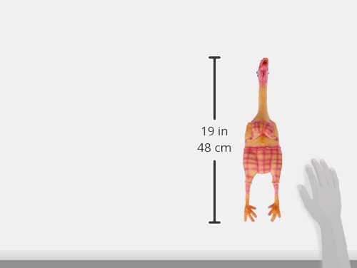 TRIXIE Henne - quietschendes Hundespielzeug aus Latex für langen Spielspaß - 48 cm spannendes Kauspielzeug mit Sound - 35495